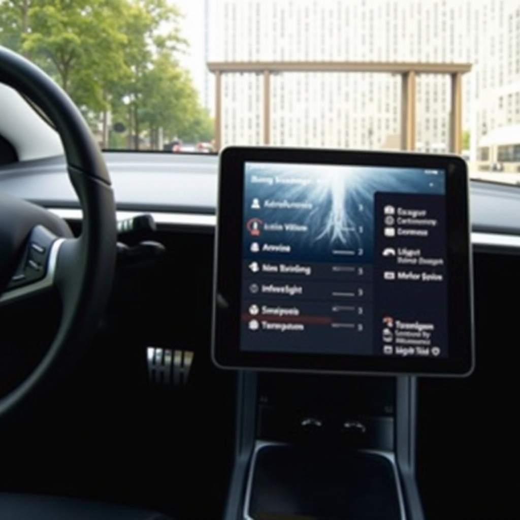 cara menjepit tablet ke layar tesla